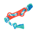 Rubber Bone Chew Toy with Rope