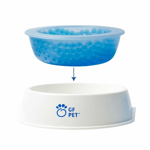 Cooling ice bowl for pets