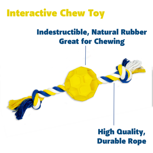 Rubber Soccer Ball Chew Toy