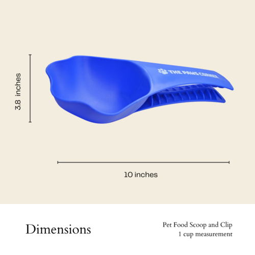 Paw-shaped pet food scoop
