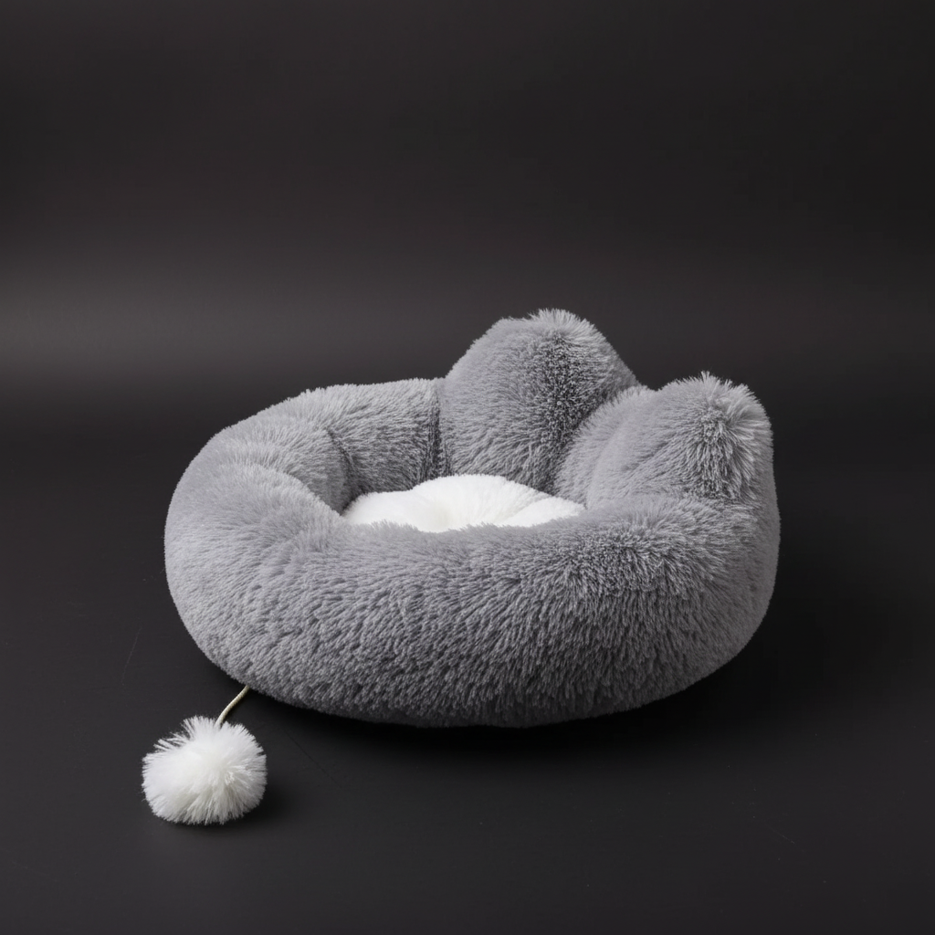 Cozy plush pet bed