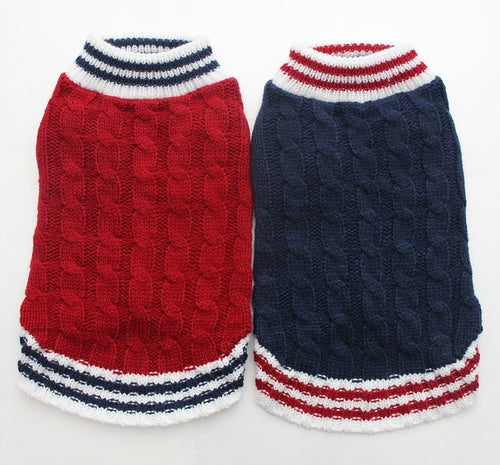 Knitted Dog Sweater - Winter