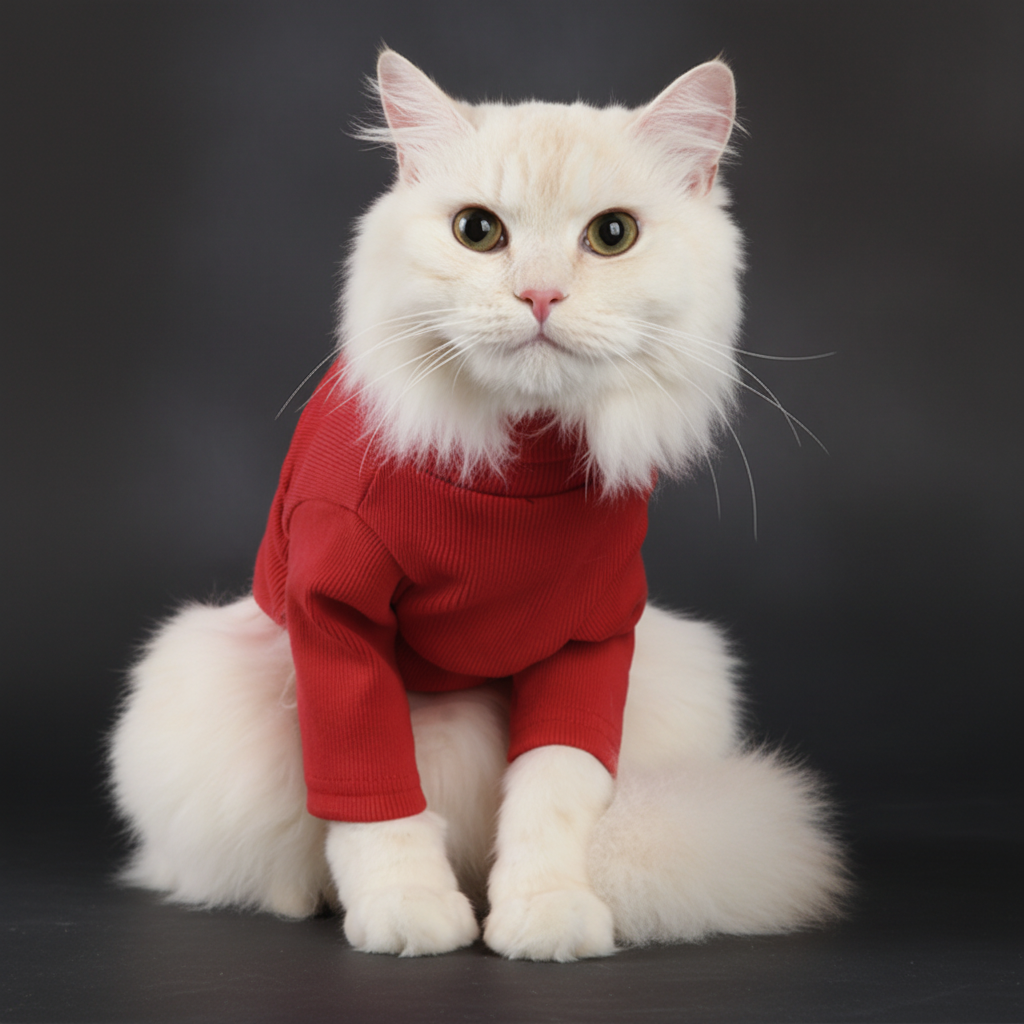 Label Turtleneck Red